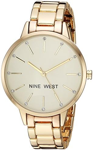 Nine West Women’s Crystal Accented Bracelet Watch Nine West Women’s Crystal Accented Bracelet Watch