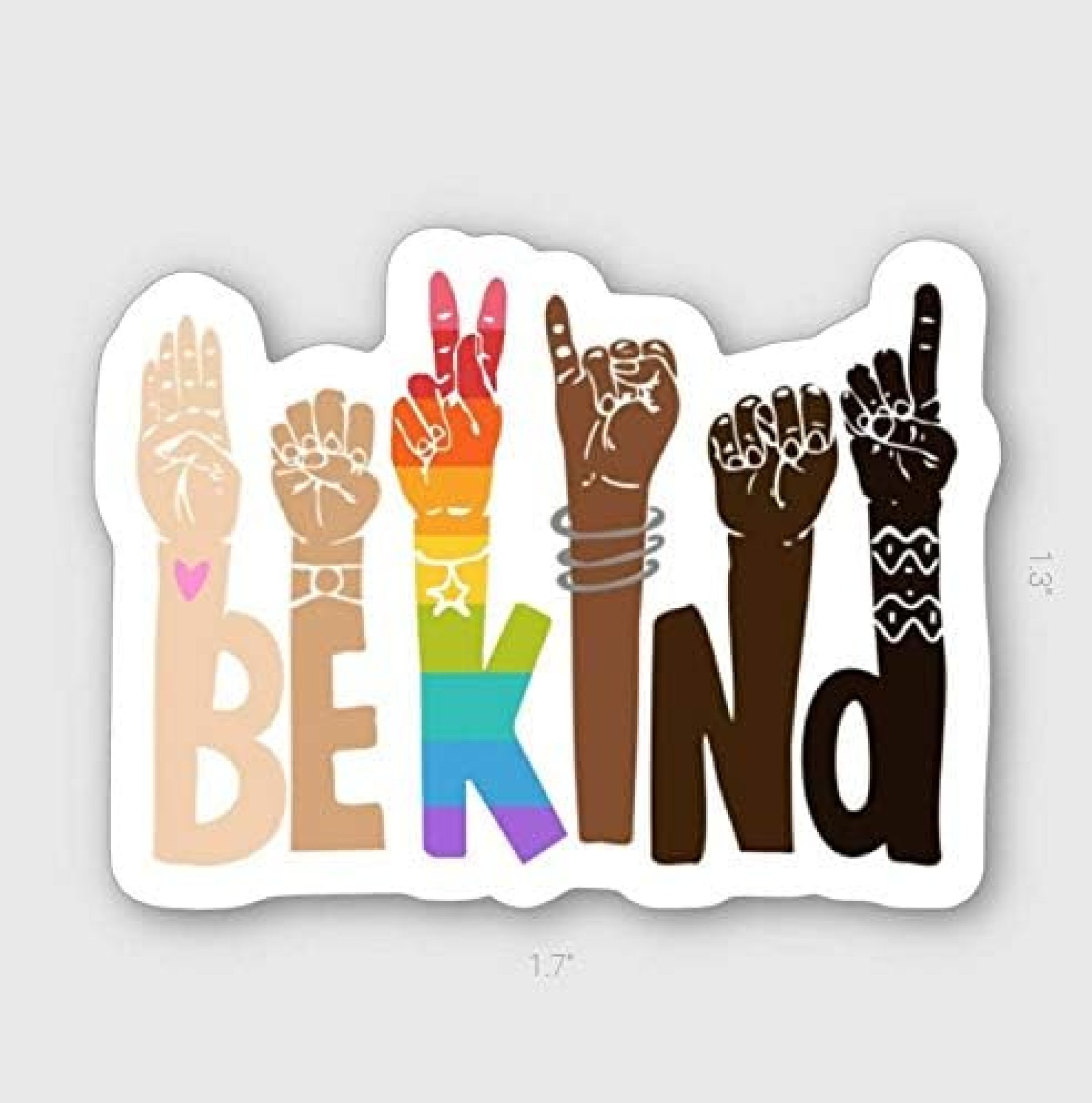 1 Pcs Sticker Decor Be Kind Sign Language Vinyl Waterproof Sticker Kindness Diversity Kiss-Cut Stickers | Pride | Rainbow | LGBTQ | Sticker size custom Sticker for Laptop Decal Wall Laptop Bumper Stic 1 Pcs Sticker Decor Be Kind Sign Language Vinyl Waterproof Sticker Kindness Diversity Kiss-Cut Stickers | Pride | Rainbow | LGBTQ | Sticker size custom Sticker for Laptop Decal Wall Laptop Bumper Stic