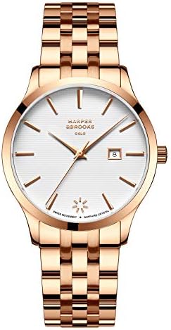 Harper and Brooks Womens Watch Swiss Movement Sapphire Crystal 34mm Watches for Women Harper and Brooks Womens Watch Swiss Movement Sapphire Crystal 34mm Watches for Women