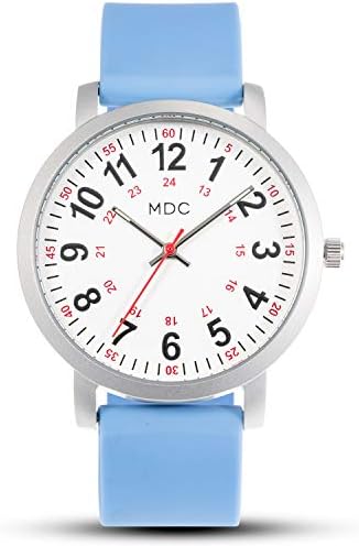 MDC Nurse Watch for Medical Students,Doctors,Nursing Watches for Women with Second Hand, Military Time, Waterproof, Silicone Band MDC Nurse Watch for Medical Students,Doctors,Nursing Watches for Women with Second Hand, Military Time, Waterproof, Silicone Band