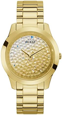 GUESS Women’s Analog Watch with Stainless Steel Strap, Gold, 20 (Model: GW0020L2) GUESS Women’s Analog Watch with Stainless Steel Strap, Gold, 20 (Model: GW0020L2)
