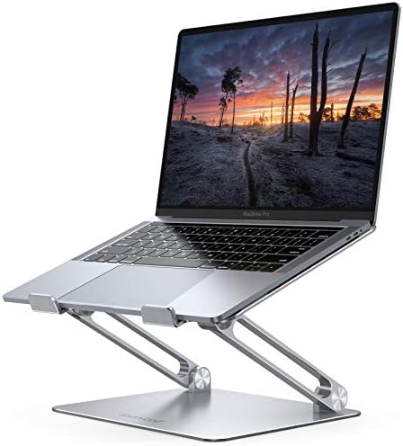 Lamicall Laptop Stand Riser Portable – Foldable Height Adjustable Ergonomic Computer Notebook Stand Holder Lift for Desk, Compatible with MacBook Air Pro, Dell XPS, HP (10-17”) – Silver Lamicall Laptop Stand Riser Portable – Foldable Height Adjustable Ergonomic Computer Notebook Stand Holder Lift for Desk, Compatible with MacBook Air Pro, Dell XPS, HP (10-17”) – Silver