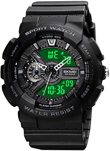 Mens Digital Sports Watch Large Face Sports Outdoor Waterproof Military Chronograph Wrist Watches for Men with Date Multifunction Tactics LED Army Stopwatch Mens Digital Sports Watch Large Face Sports Outdoor Waterproof Military Chronograph Wrist Watches for Men with Date Multifunction Tactics LED Army Stopwatch