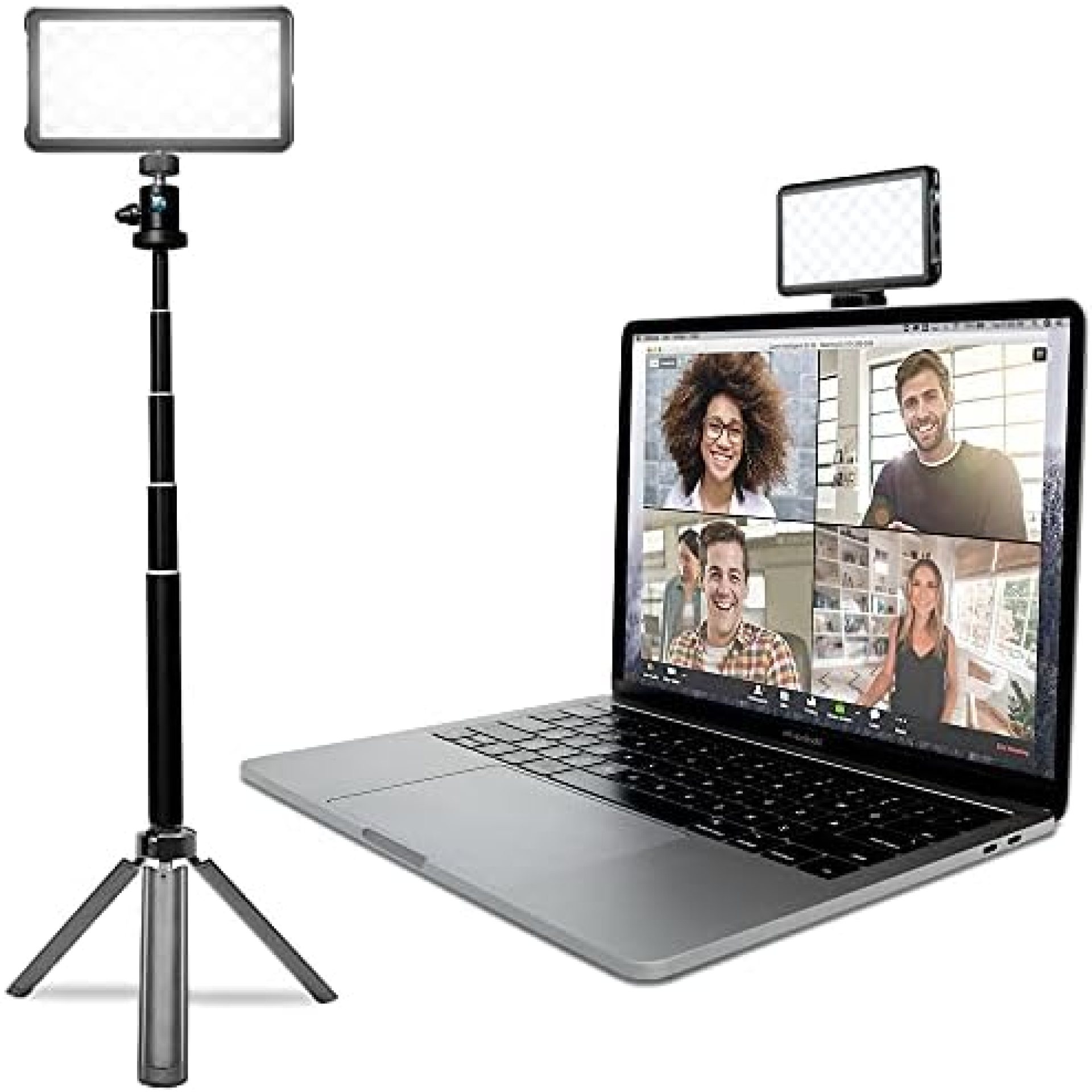 Lume Cube Broadcast Lighting Kit | Live Streaming, Video Conferencing, Remote Working, Zoom Webcam | Lighting Accessory for Laptop, Adjustable Brightness and Color Temperature, Computer Mount Included Lume Cube Broadcast Lighting Kit | Live Streaming, Video Conferencing, Remote Working, Zoom Webcam | Lighting Accessory for Laptop, Adjustable Brightness and Color Temperature, Computer Mount Included