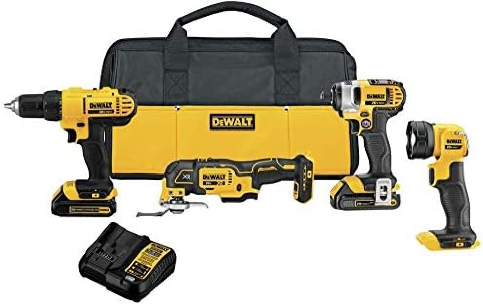 DEWALT 20V MAX Cordless Drill Combo Kit , 4-Tool (DCK444C2) DEWALT 20V MAX Cordless Drill Combo Kit , 4-Tool (DCK444C2)