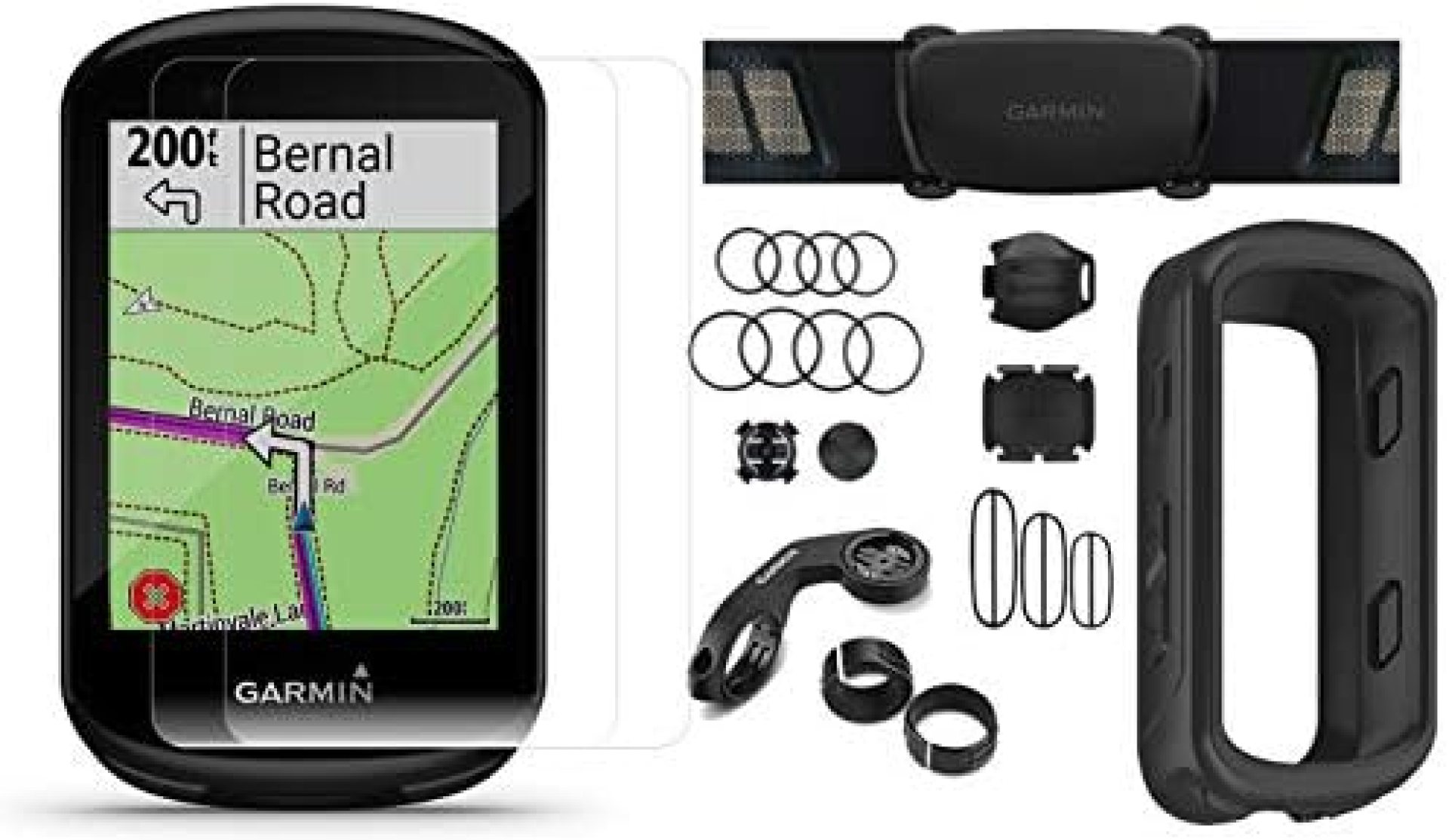 Garmin Edge 830 (Sensor Bundle) GPS Bike Computer with HRM, Speed/Cadence Sensors, Silicone Case (Black) & Tempered Glass | Touchscreen, TrainingPeaks, VO2 Max | Cycling Computer | 010-02061-10 Garmin Edge 830 (Sensor Bundle) GPS Bike Computer with HRM, Speed/Cadence Sensors, Silicone Case (Black) & Tempered Glass | Touchscreen, TrainingPeaks, VO2 Max | Cycling Computer | 010-02061-10