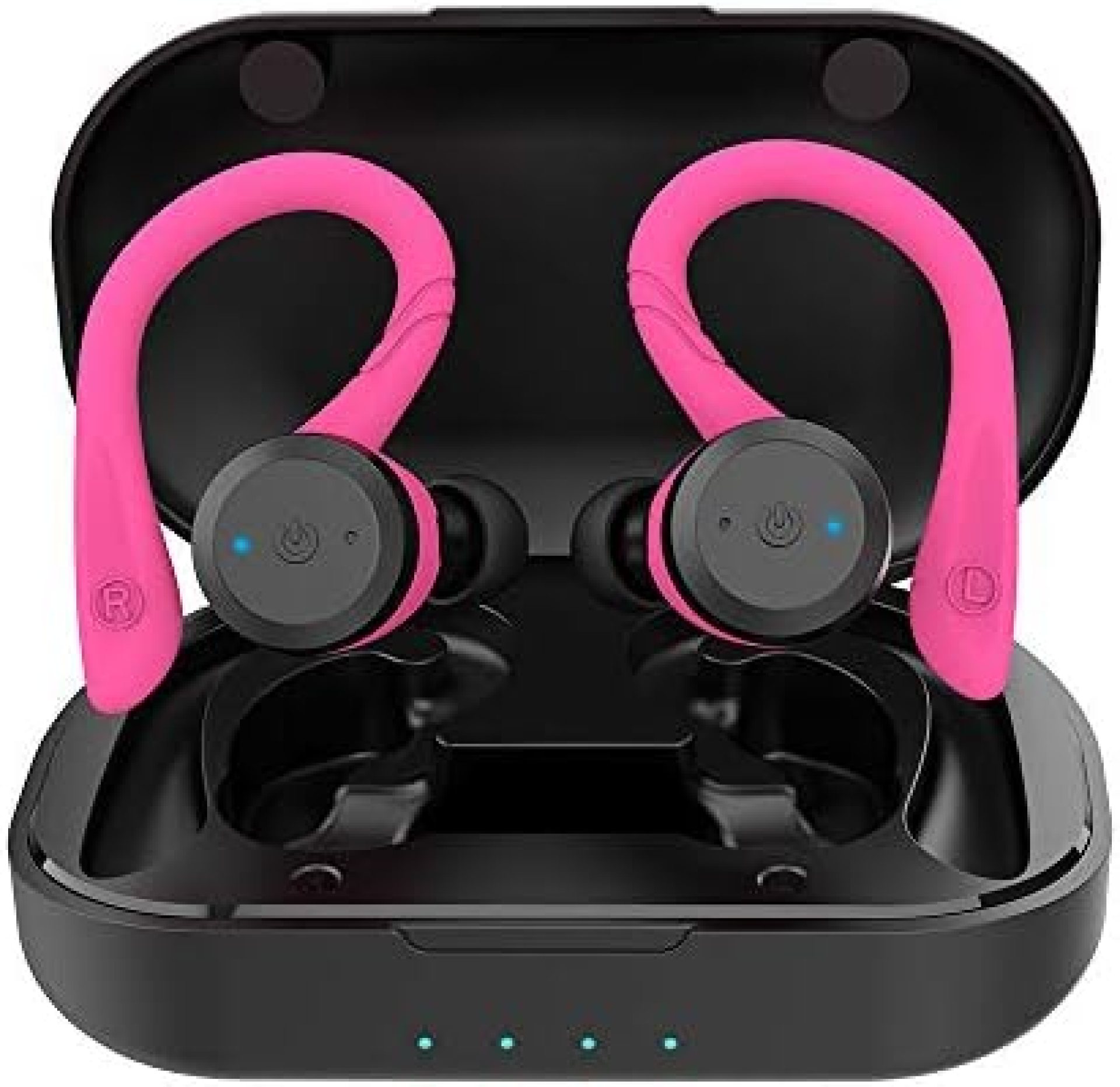 APEKX Bluetooth Headphones True Wireless Earbuds with Charging Case IPX7 Waterproof TWS Stereo Sound Earphones Built-in Mic in-Ear Headsets Deep Bass for Sport Running Pink APEKX Bluetooth Headphones True Wireless Earbuds with Charging Case IPX7 Waterproof TWS Stereo Sound Earphones Built-in Mic in-Ear Headsets Deep Bass for Sport Running Pink