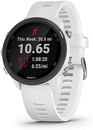 Garmin Forerunner 245 Music, GPS Running Smartwatch with Music and Advanced Dynamics, White Garmin Forerunner 245 Music, GPS Running Smartwatch with Music and Advanced Dynamics, White