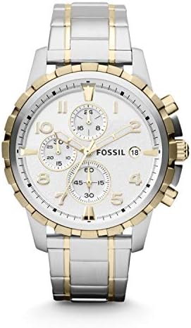 Fossil Men’s Dean Stainless Steel Quartz Dress Chronograph Watch Fossil Men’s Dean Stainless Steel Quartz Dress Chronograph Watch