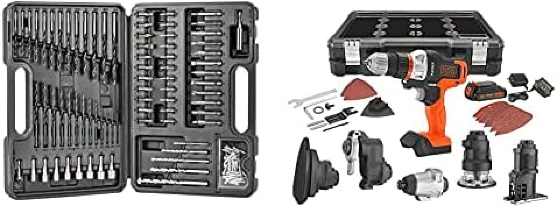 BLACK+DECKER BDA91109 Combination Accessory Set, 109-Piece with BLACK+DECKER BDCDMT1206KITC Matrix 6 Tool Combo Kit with Case BLACK+DECKER BDA91109 Combination Accessory Set, 109-Piece with BLACK+DECKER BDCDMT1206KITC Matrix 6 Tool Combo Kit with Case