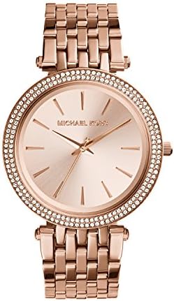 Michael Kors Darci 3 Hand Watch with Glitz Accents, 39MM Michael Kors Darci 3 Hand Watch with Glitz Accents, 39MM