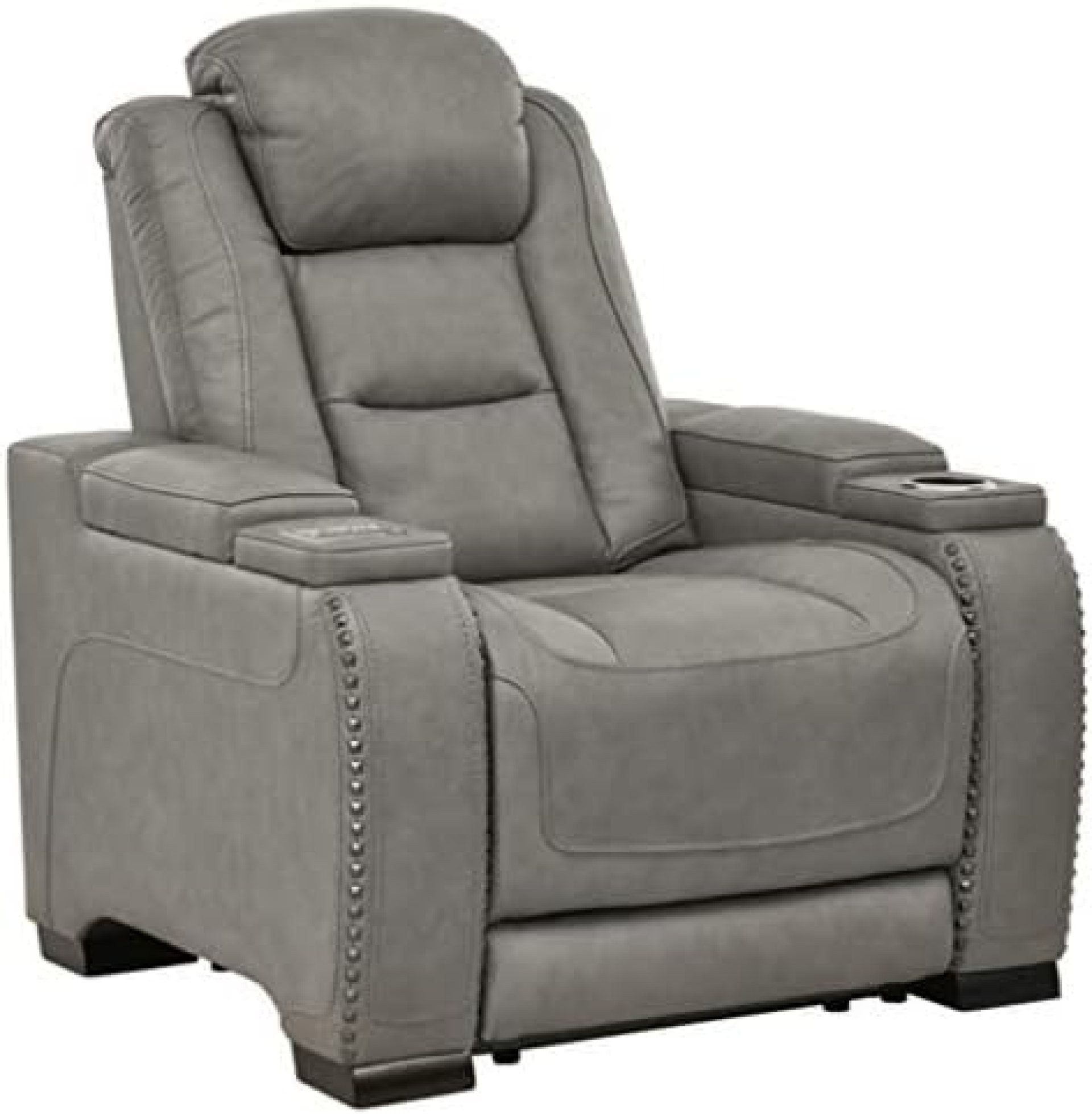 Signature Design by Ashley The Man-Den Power Recliner, Gray Signature Design by Ashley The Man-Den Power Recliner, Gray