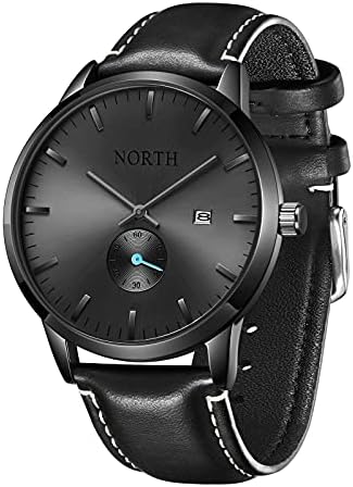 DIVEST DESIGN Black Waterproof Watch for Men,Analog Mens Watch with Day,Men’s Wrist Watches Leather Band N6010 DIVEST DESIGN Black Waterproof Watch for Men,Analog Mens Watch with Day,Men’s Wrist Watches Leather Band N6010