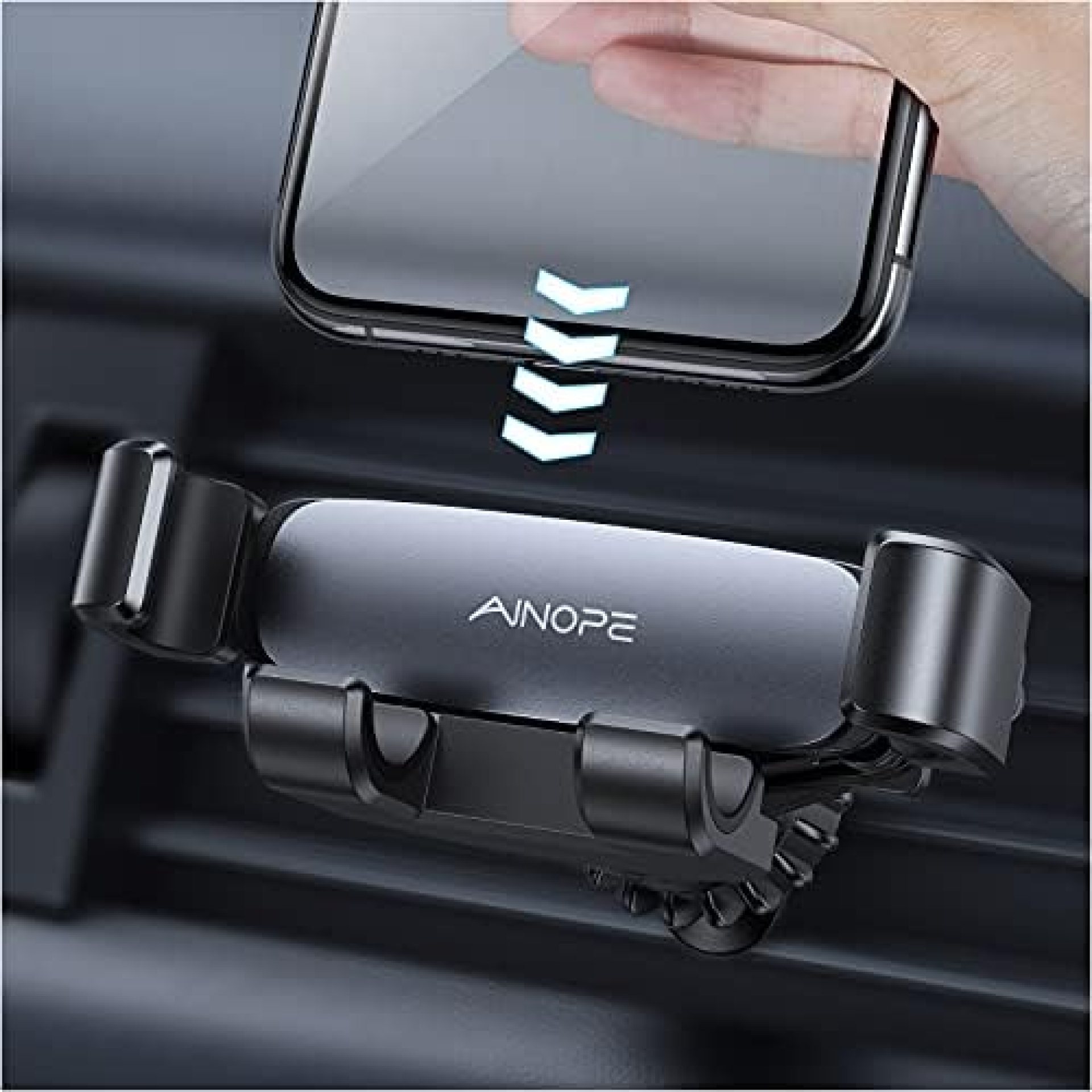 AINOPE Car Phone Holder Mount, 2021 Upgraded Gravity Phone Holder for Car Vent with Upgraded Hook Clip Auto Lock Hands Free Air Vent Cell Phone Car Mount Compatible with 4-7 inch Smartphone AINOPE Car Phone Holder Mount, 2021 Upgraded Gravity Phone Holder for Car Vent with Upgraded Hook Clip Auto Lock Hands Free Air Vent Cell Phone Car Mount Compatible with 4-7 inch Smartphone