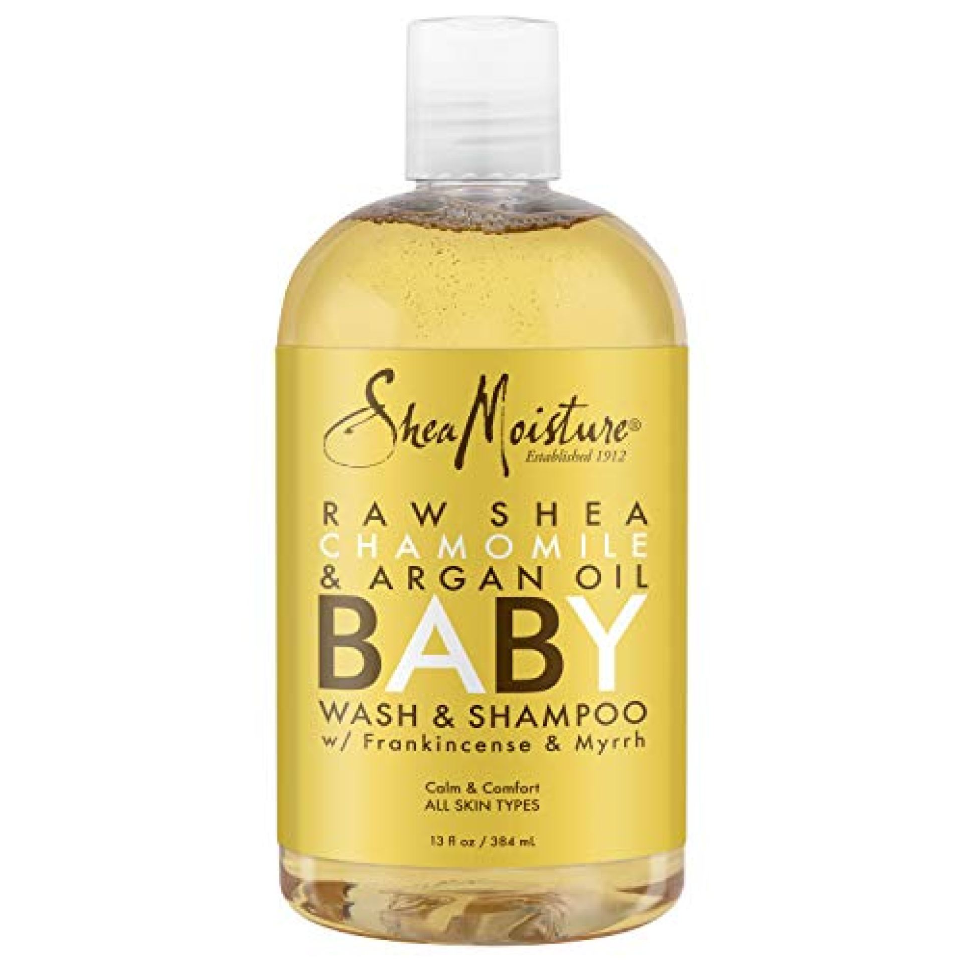 SheaMoisture Baby Wash & Shampoo for All Skin Types Raw Shea, Chamomile & Argan Oil Baby Wash and Shampoo with Frankincense & Myrrh to Help Cleanse 13 oz SheaMoisture Baby Wash & Shampoo for All Skin Types Raw Shea, Chamomile & Argan Oil Baby Wash and Shampoo with Frankincense & Myrrh to Help Cleanse 13 oz