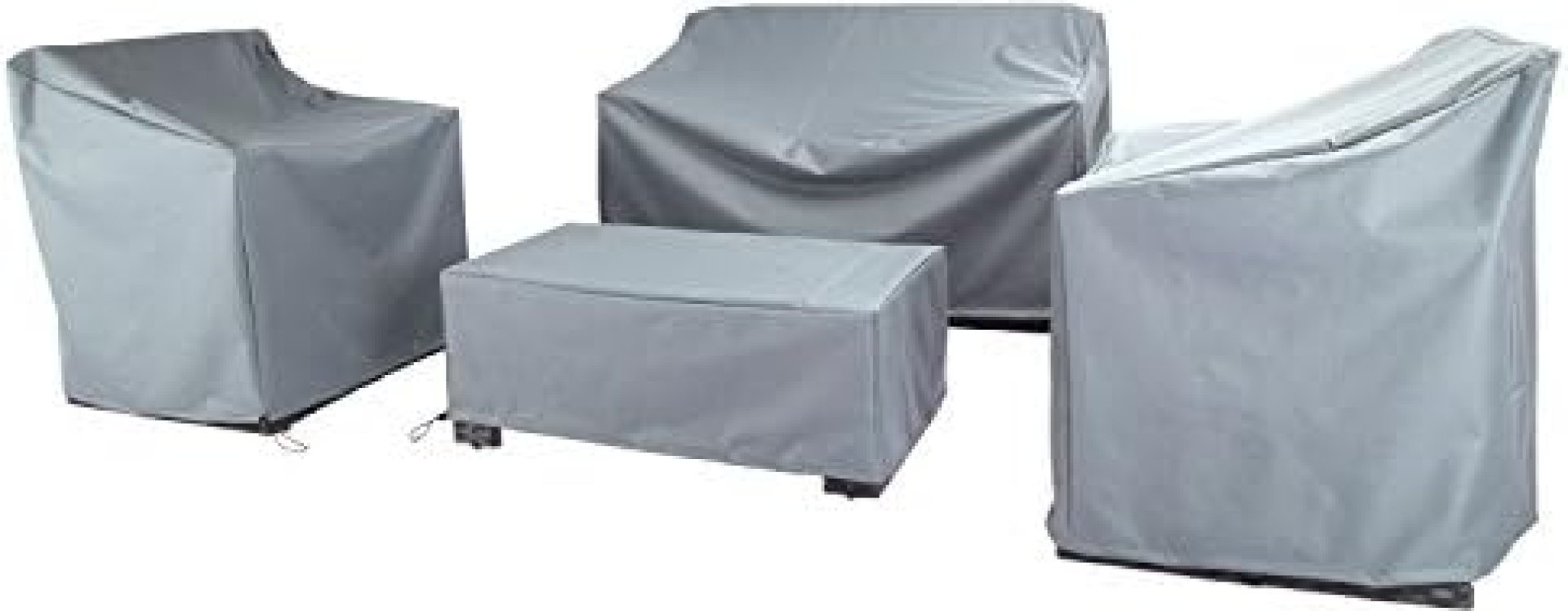 Baner Garden N87 4-Piece Outdoor Veranda Patio Garden Furniture Cover Set with Durable and Water Resistant Fabric (Grey) Baner Garden N87 4-Piece Outdoor Veranda Patio Garden Furniture Cover Set with Durable and Water Resistant Fabric (Grey)