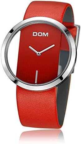DOM Women’s Wrist Watches red White Ladies Transparent Style Hollow Out Quartz Watch with Free Bracelet Gift DOM Women’s Wrist Watches red White Ladies Transparent Style Hollow Out Quartz Watch with Free Bracelet Gift