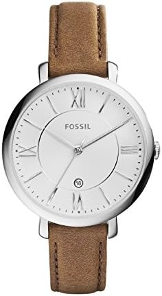 Fossil Women Jacqueline Stainless Steel and Leather Casual Quartz Watch Fossil Women Jacqueline Stainless Steel and Leather Casual Quartz Watch