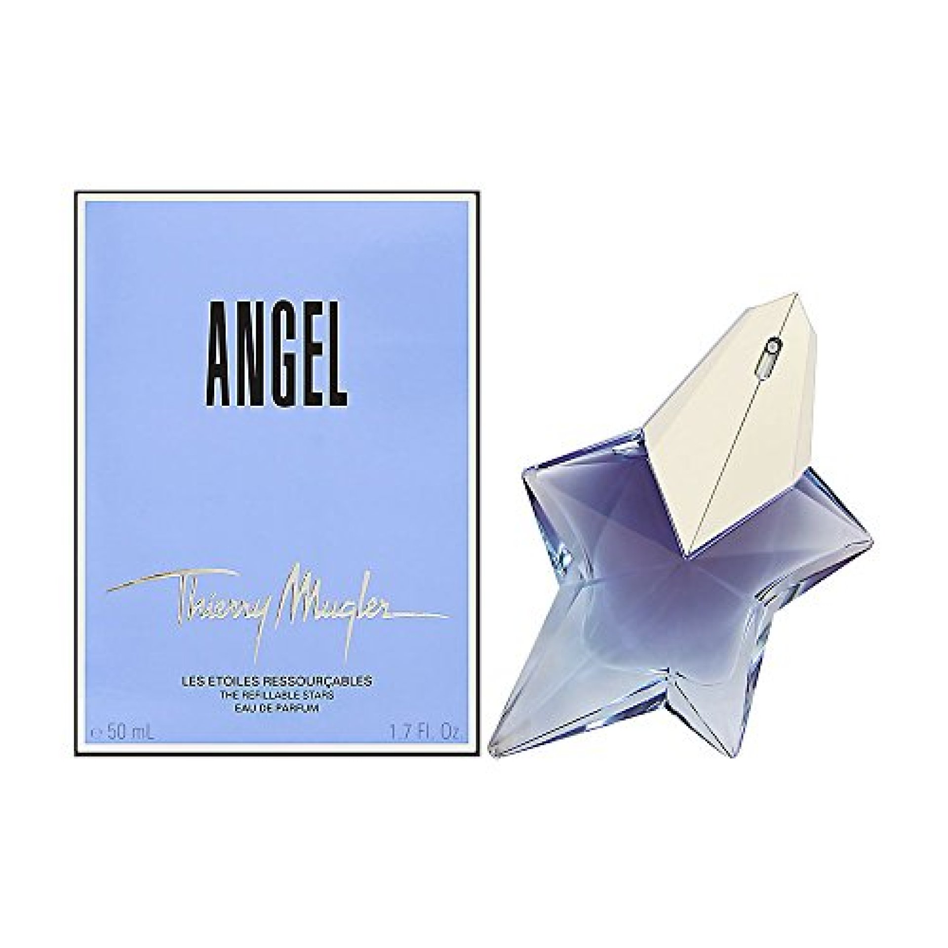 Thierry Mugler Angel For Women. Eau De Parfum Spray Refillable 1.7 oz Thierry Mugler Angel For Women. Eau De Parfum Spray Refillable 1.7 oz