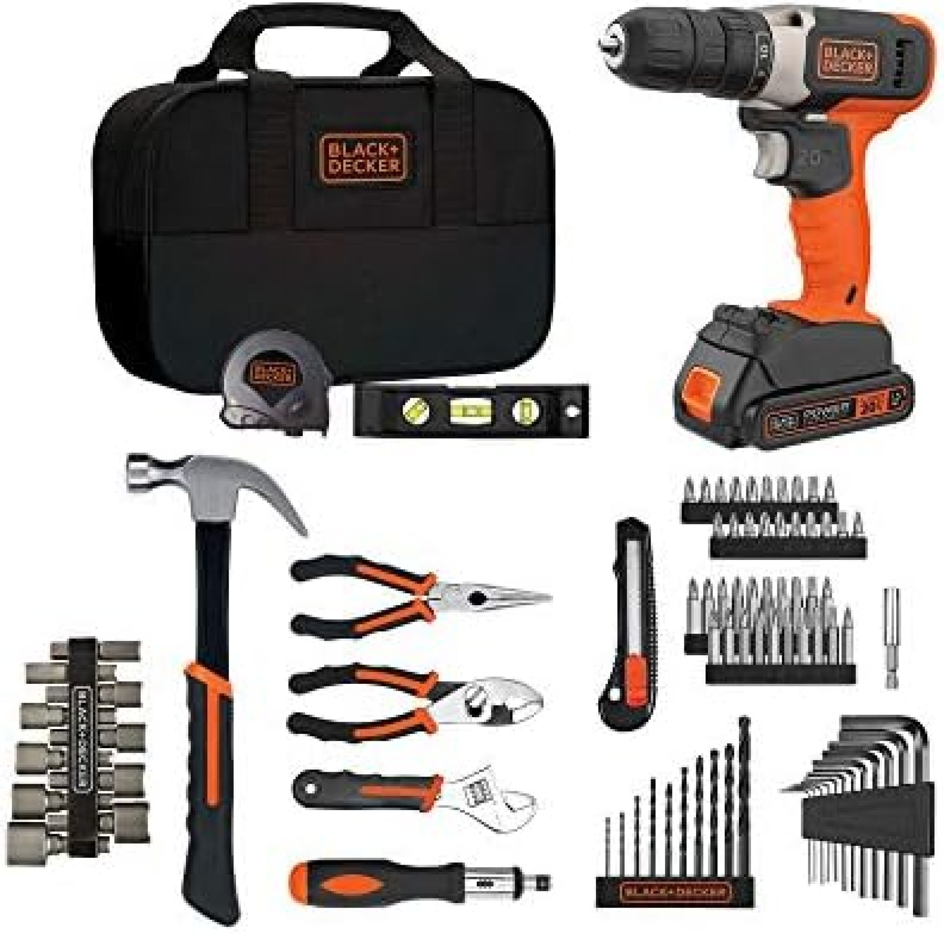 beyond by BLACK+DECKER Home Tool Kit with 20V MAX Drill/Driver, 83-Piece (BDPK70284C1AEV) beyond by BLACK+DECKER Home Tool Kit with 20V MAX Drill/Driver, 83-Piece (BDPK70284C1AEV)