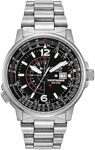 Citizen Eco-Drive Promaster Nighthawk Quartz Mens Watch, Stainless Steel, Pilot watch, Silver-Tone (Model: BJ7000-52E) Citizen Eco-Drive Promaster Nighthawk Quartz Mens Watch, Stainless Steel, Pilot watch, Silver-Tone (Model: BJ7000-52E)