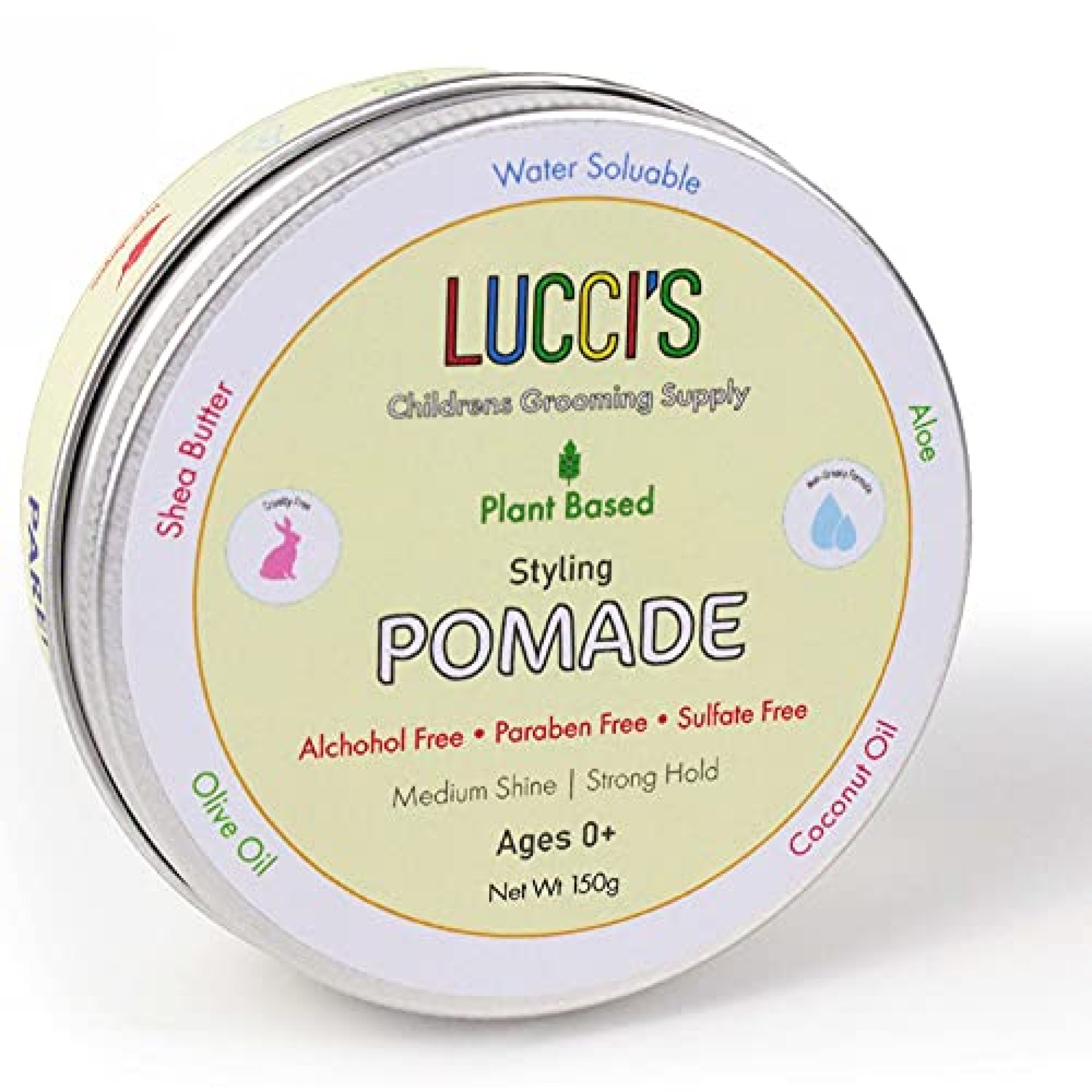 Lucci’s Childrens Grooming Supply Baby Hair Gel – 5oz Plant-Based Organic Styling Hair Pomade for Infants – No Parabens or Sulphates – Medium Shine and Strong Hold Hair Putty for Kids, Toddlers Lucci’s Childrens Grooming Supply Baby Hair Gel – 5oz Plant-Based Organic Styling Hair Pomade for Infants – No Parabens or Sulphates – Medium Shine and Strong Hold Hair Putty for Kids, Toddlers