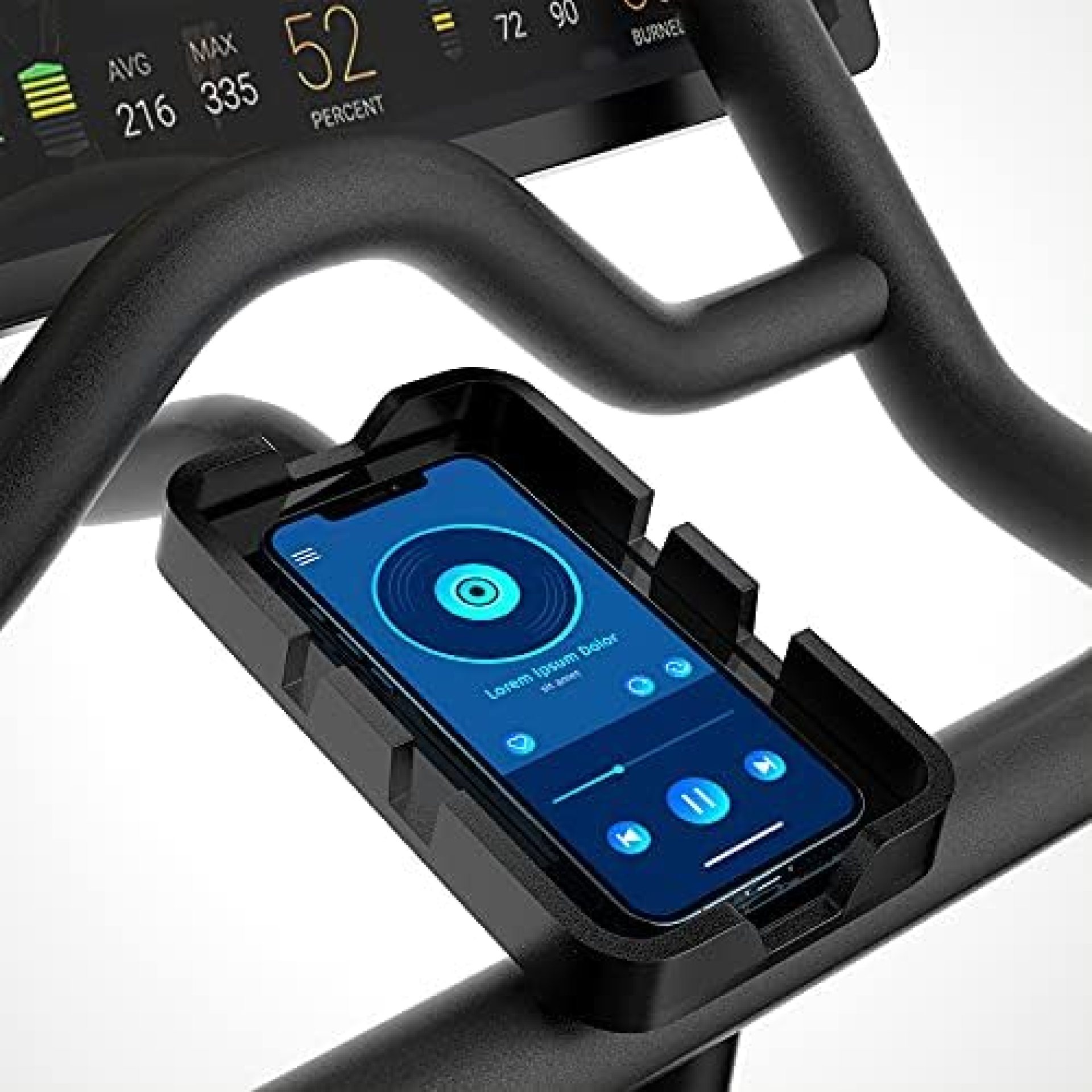 COOLWUFAN for Peloton Phone Polder, Handlebar Stable Anti-Slippery Phone Mount Bracket Holder for Peloton Bike & Peloton Bike +, Accessories for Peloton , Easy Installation COOLWUFAN for Peloton Phone Polder, Handlebar Stable Anti-Slippery Phone Mount Bracket Holder for Peloton Bike & Peloton Bike +, Accessories for Peloton , Easy Installation