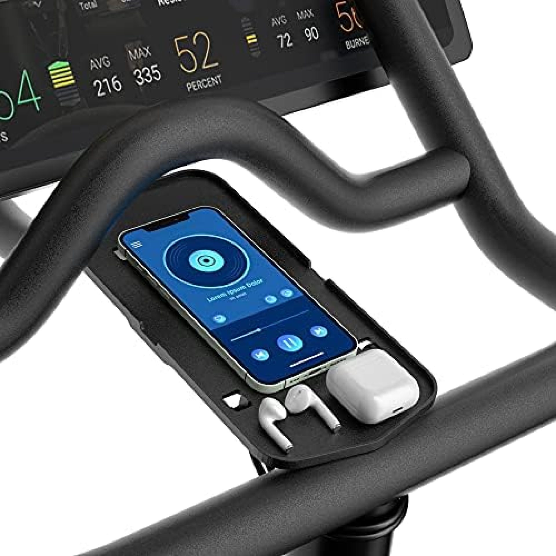 COOLWUFAN Phone Mount Bracket Holder for Peloton Bike & Peloton Bike +, Peloton Handlebar Stable Anti-Slippery Phone Holder, Peloton Phone Holder, Peloton Accessories (Easy Installation) COOLWUFAN Phone Mount Bracket Holder for Peloton Bike & Peloton Bike +, Peloton Handlebar Stable Anti-Slippery Phone Holder, Peloton Phone Holder, Peloton Accessories (Easy Installation)
