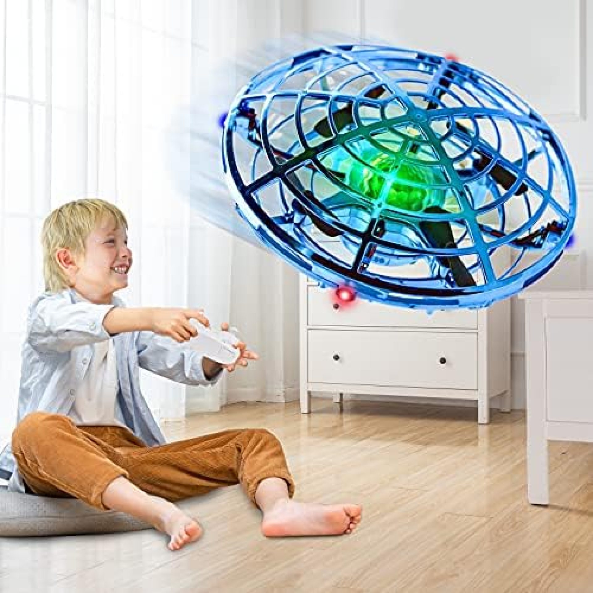 BOMPOW Boys Toys Drone for Kids Remote Control Drone with 2 Speeds and LED Light for Kids Drones (Blue) BOMPOW Boys Toys Drone for Kids Remote Control Drone with 2 Speeds and LED Light for Kids Drones (Blue)