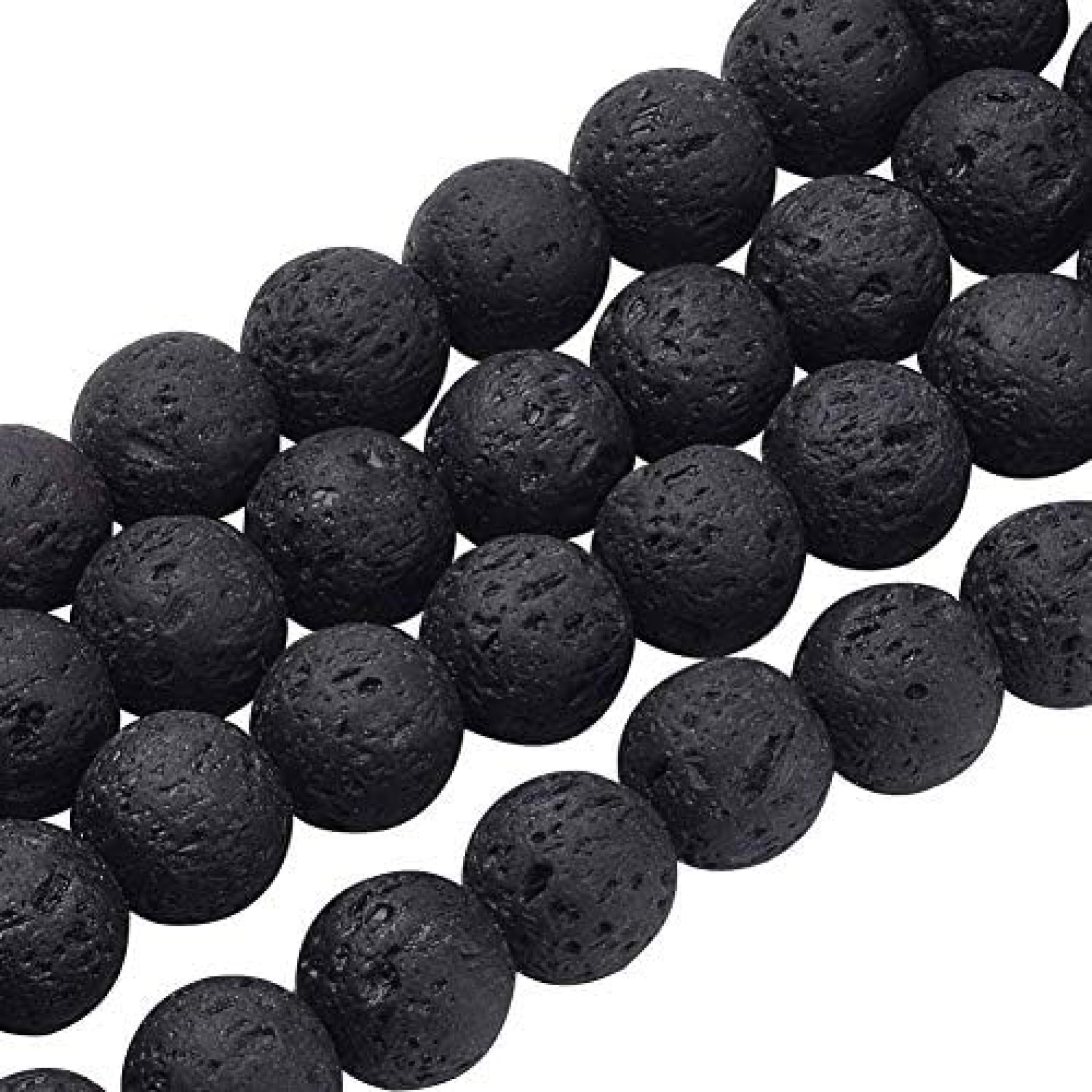PH PandaHall 470pcs 8mm Natural Lava Beads Undyed Black Chakra Bead Strand Round Gemstone Loose Beads Energy Healing Beads for Jewelry Making PH PandaHall 470pcs 8mm Natural Lava Beads Undyed Black Chakra Bead Strand Round Gemstone Loose Beads Energy Healing Beads for Jewelry Making