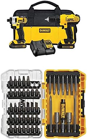 DEWALT DCK240C2 20v Lithium Drill Driver/Impact Combo Kit (1.5Ah) w/ DW2166 45-Piece Screwdriving Set DEWALT DCK240C2 20v Lithium Drill Driver/Impact Combo Kit (1.5Ah) w/ DW2166 45-Piece Screwdriving Set