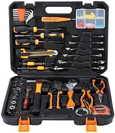 SOLUDE 95 Piece Mechanics Home Tools Set,Auto Repair General Household Hand Tool Kit with Plastic Toolbox Storage Case SOLUDE 95 Piece Mechanics Home Tools Set,Auto Repair General Household Hand Tool Kit with Plastic Toolbox Storage Case