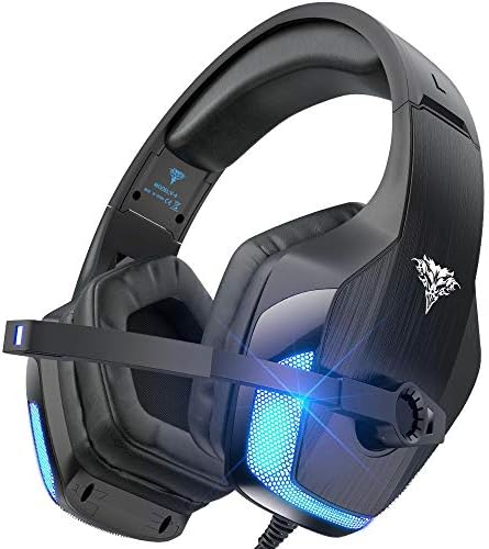 BENGOO V-4 Gaming Headset for Xbox One, PS4, PC, Controller, Noise Cancelling Over Ear Headphones with Mic, LED Light Bass Surround Soft Memory Earmuffs for Computer Laptop Mac Nintendo 64 – Black BENGOO V-4 Gaming Headset for Xbox One, PS4, PC, Controller, Noise Cancelling Over Ear Headphones with Mic, LED Light Bass Surround Soft Memory Earmuffs for Computer Laptop Mac Nintendo 64 – Black