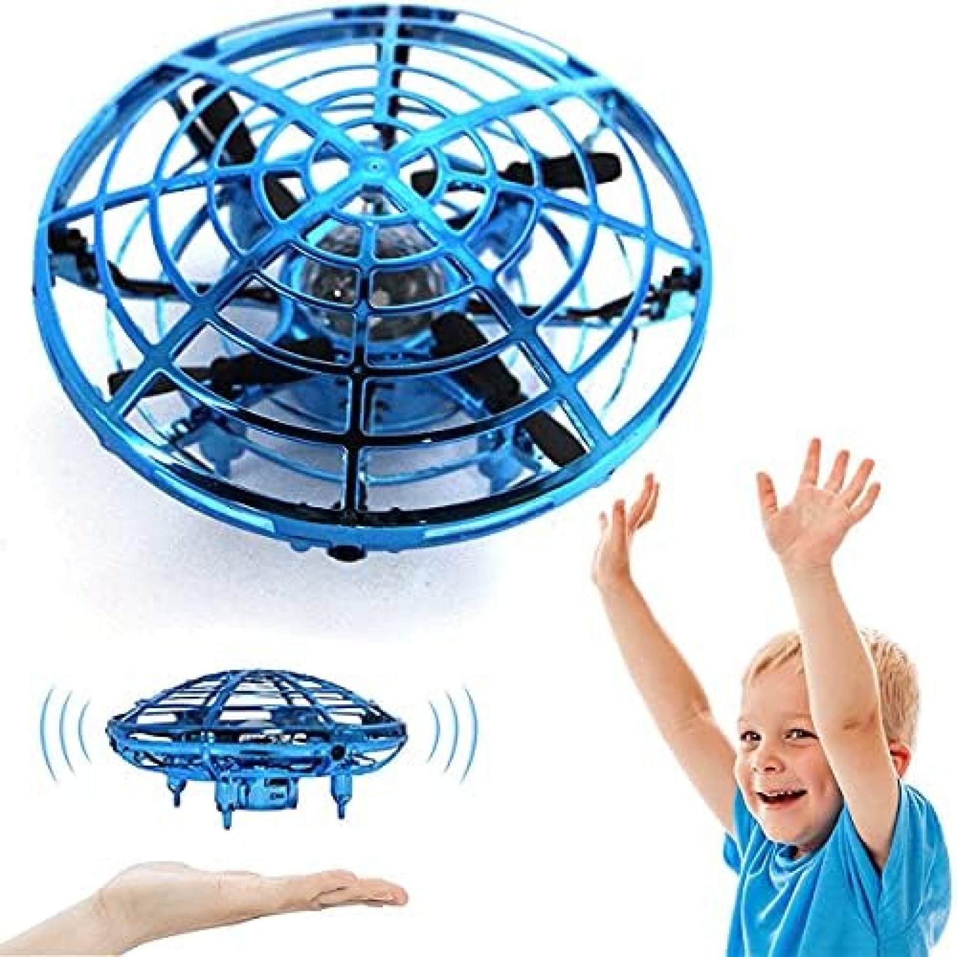Eirix Hand Operated Mini Drone for Kids Adults, UFO Drone Helicopter with Infrared Sensor 360° Rotating Flying Ball Toy Gifts for Boys Girls Indoor Outdoor Eirix Hand Operated Mini Drone for Kids Adults, UFO Drone Helicopter with Infrared Sensor 360° Rotating Flying Ball Toy Gifts for Boys Girls Indoor Outdoor