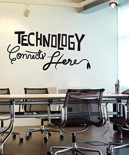 Tiukiu Technology Connects Here Wall Art Vinyl Wall Decal Sticker Home Decor Tiukiu Technology Connects Here Wall Art Vinyl Wall Decal Sticker Home Decor