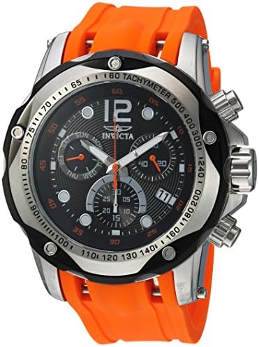 Invicta Men’s Speedway 51mm Stainless Steel Chronograph Quartz Watch with Orange Polyurethane Band, Orange (Model: 20072) Invicta Men’s Speedway 51mm Stainless Steel Chronograph Quartz Watch with Orange Polyurethane Band, Orange (Model: 20072)