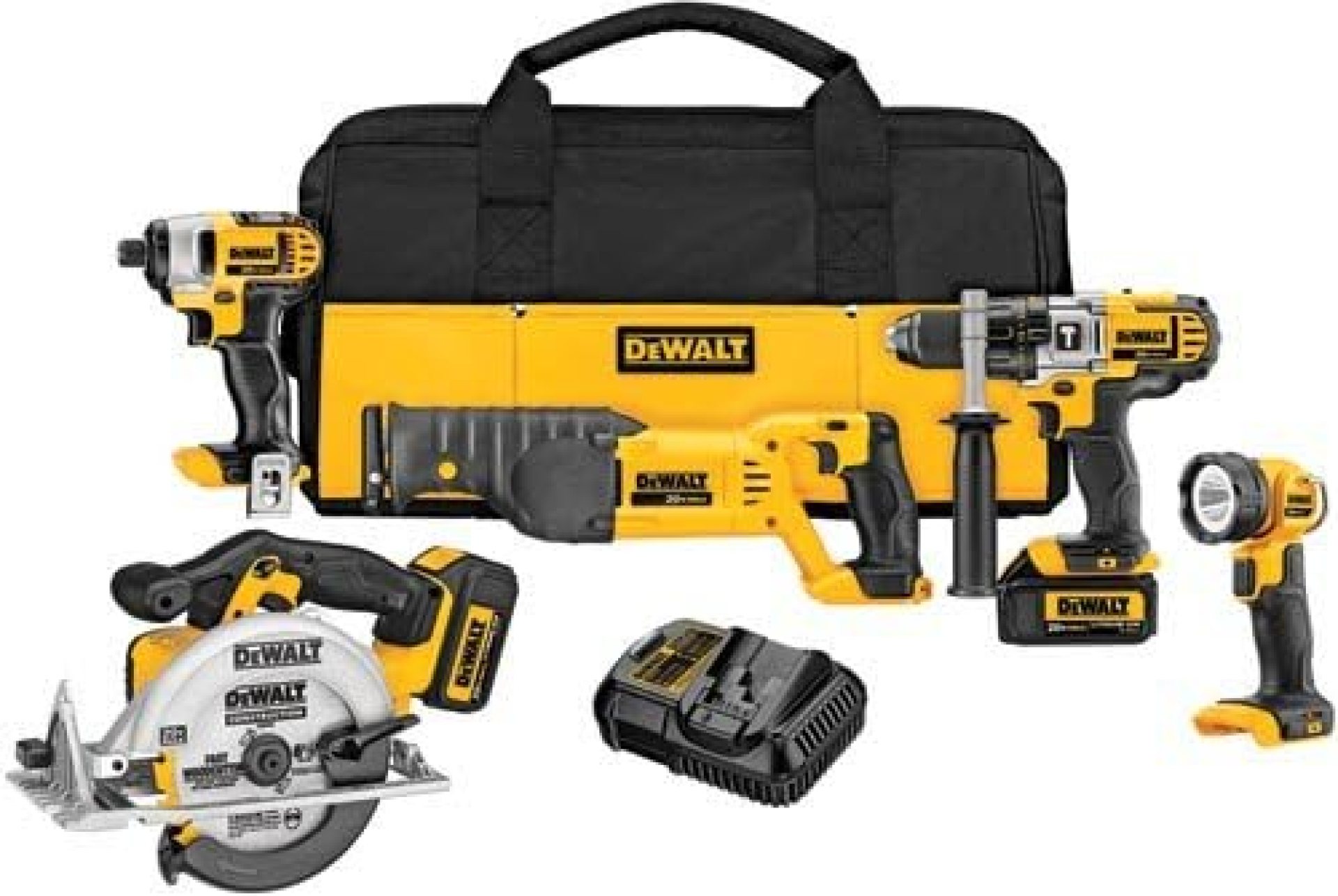 DEWALT 20V MAX Cordless Drill Combo Kit, 5-Tool (DCK592L2) DEWALT 20V MAX Cordless Drill Combo Kit, 5-Tool (DCK592L2)