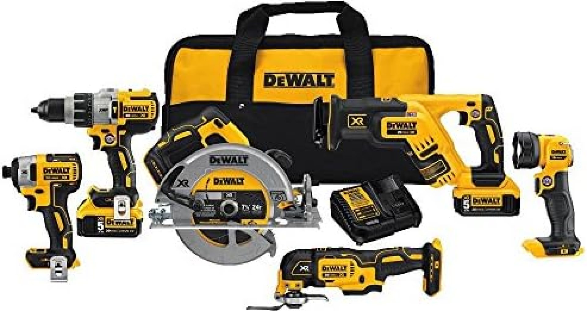 DEWALT 20V MAX XR Brushless Combo Kit, Premium 6-Tool (DCK694P2) DEWALT 20V MAX XR Brushless Combo Kit, Premium 6-Tool (DCK694P2)