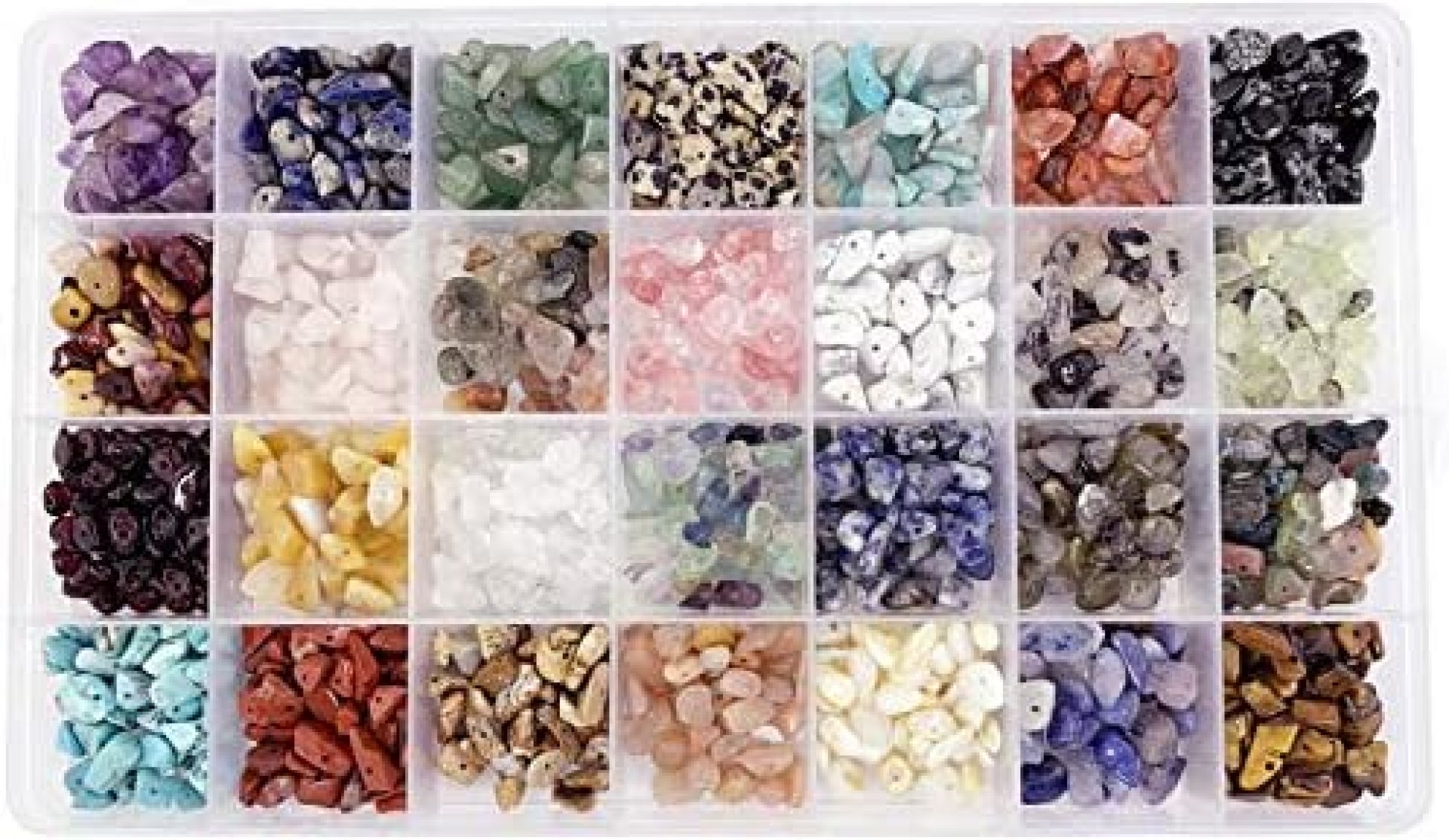 28 Color Irregular Chips Stone Beads Natural Tumbled Gemstone Crystal Crushed Loose Beads for DIY Jewelry Bracelet Necklace Crafts Making Supplies 28 Color Irregular Chips Stone Beads Natural Tumbled Gemstone Crystal Crushed Loose Beads for DIY Jewelry Bracelet Necklace Crafts Making Supplies