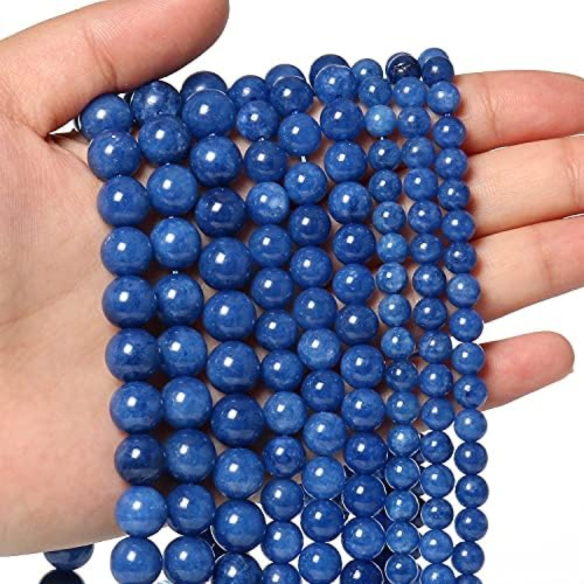 45pcs 8mm Natural Stone Beads Kyanite Beads Energy Crystal Healing Power Gemstone for Jewelry Making, DIY Bracelet Necklace 45pcs 8mm Natural Stone Beads Kyanite Beads Energy Crystal Healing Power Gemstone for Jewelry Making, DIY Bracelet Necklace