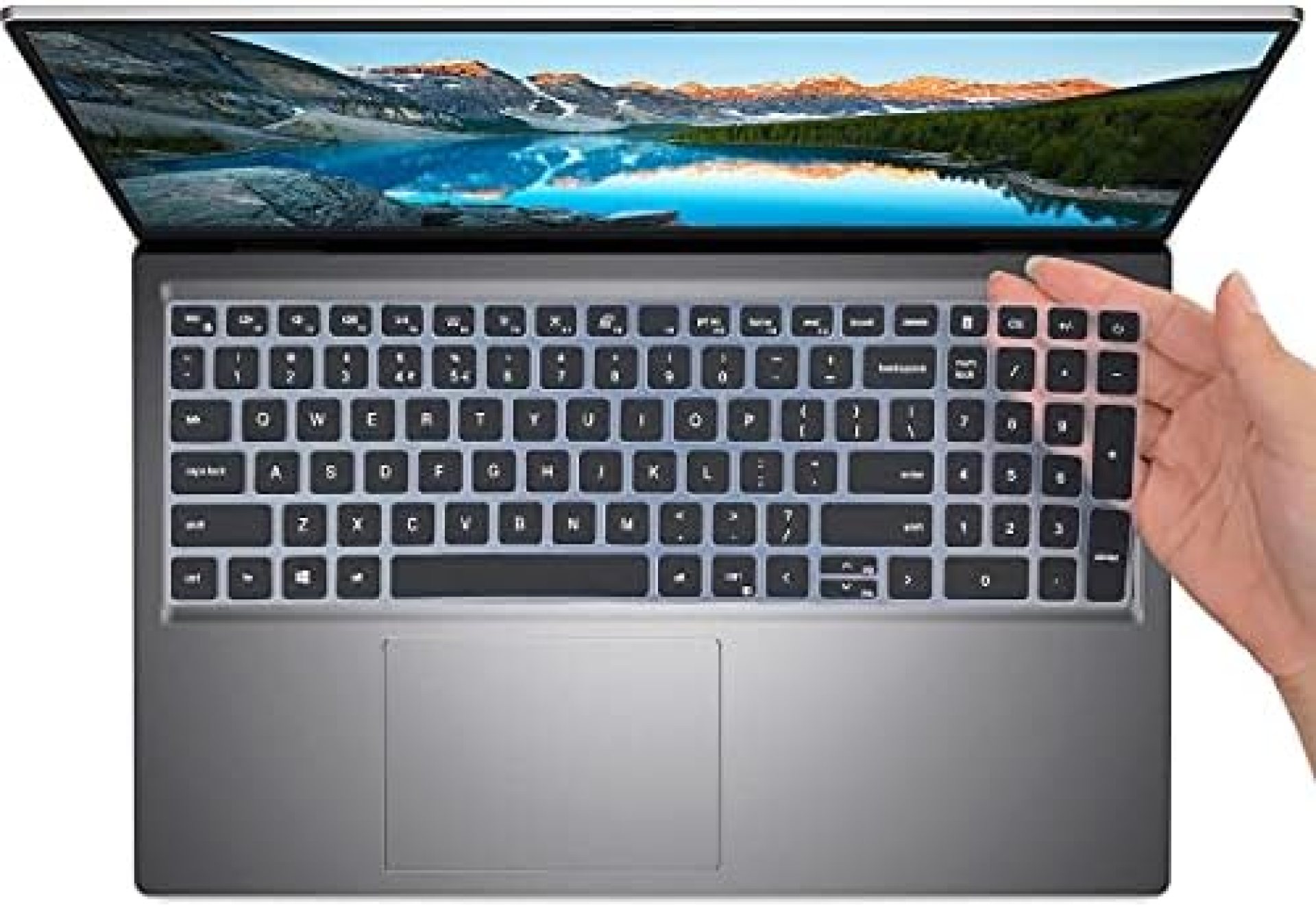 Keyboard Cover for New Dell Inspiron 15 5000 Model 5510 5515 5518, Inspiron 16 7610, Dell Vostro 15 5000 5510, Latitude 3520 Laptop, Accessories Protective Cover Skin (Not Fit Dell G5 G15)-Black Keyboard Cover for New Dell Inspiron 15 5000 Model 5510 5515 5518, Inspiron 16 7610, Dell Vostro 15 5000 5510, Latitude 3520 Laptop, Accessories Protective Cover Skin (Not Fit Dell G5 G15)-Black