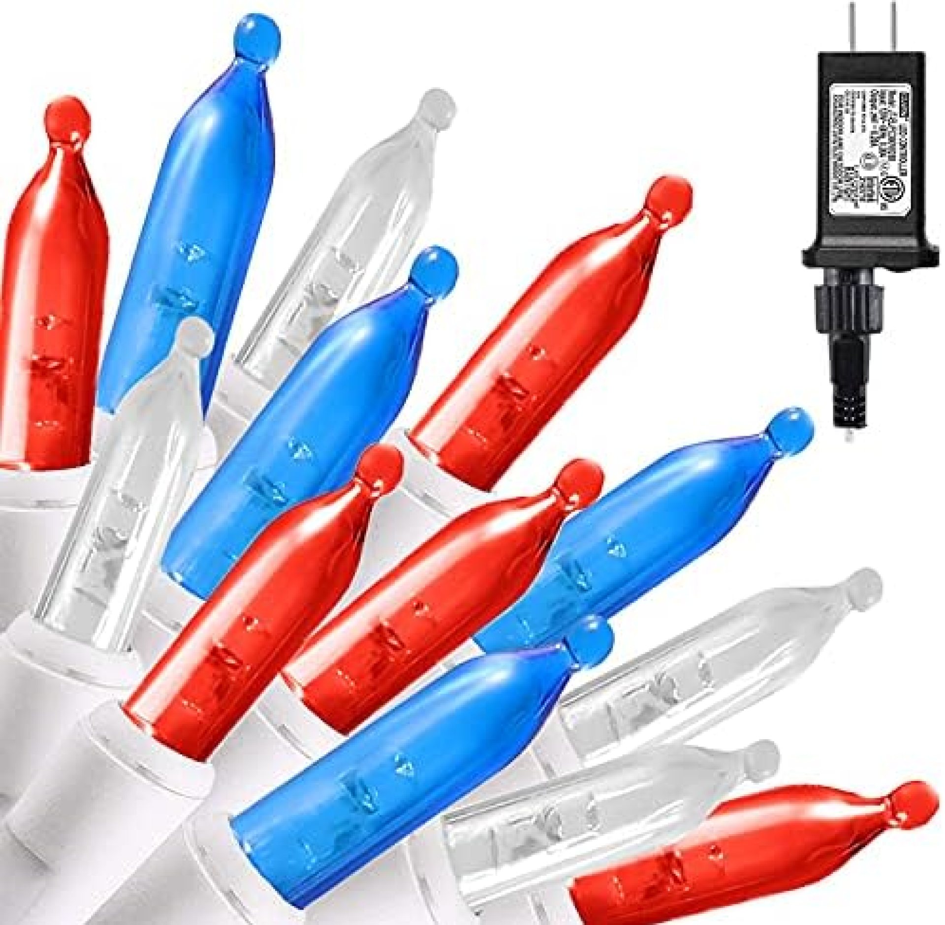 Kiflytooin Red White and Blue Lights, 200 LED 66Ft Patriotic String Lights, Connectable Plug in White Wire Lights for Outdoor Indoor Memorial Day, Independence Day, 4th of July Decorations Kiflytooin Red White and Blue Lights, 200 LED 66Ft Patriotic String Lights, Connectable Plug in White Wire Lights for Outdoor Indoor Memorial Day, Independence Day, 4th of July Decorations