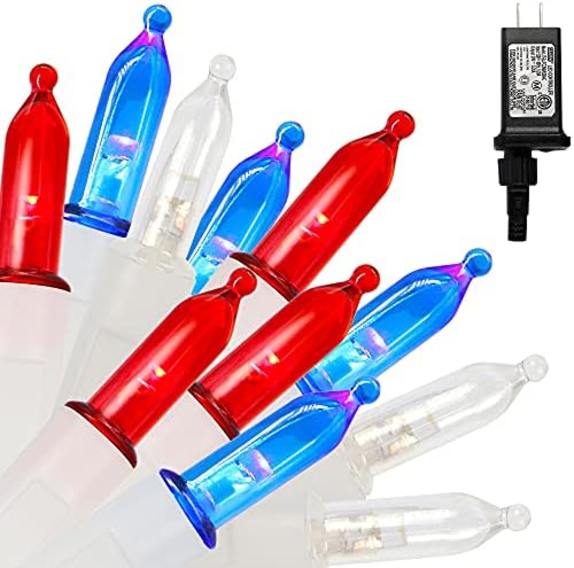 Twinkle Star 300 LED Mini String Lights, 99 FT July 4th Patriotic Fairy Lights with Safe Adapter for Indoor Outdoor Home Garden Party Independence Day Holiday Decoration, Red & Blue & White Twinkle Star 300 LED Mini String Lights, 99 FT July 4th Patriotic Fairy Lights with Safe Adapter for Indoor Outdoor Home Garden Party Independence Day Holiday Decoration, Red & Blue & White