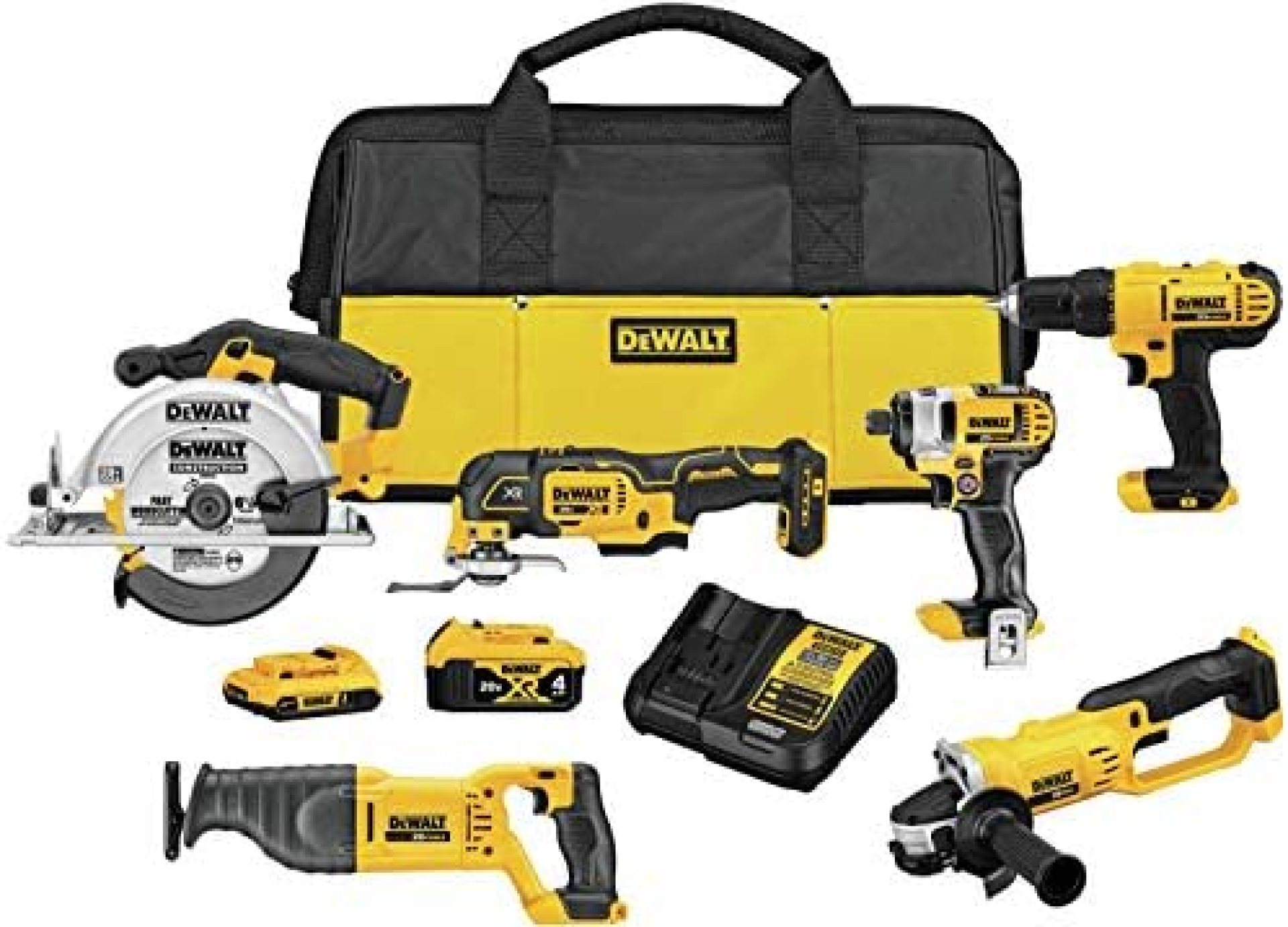 DEWALT 20V MAX Cordless Drill Combo Kit , 6-Tool (DCK661D1M1) DEWALT 20V MAX Cordless Drill Combo Kit , 6-Tool (DCK661D1M1)