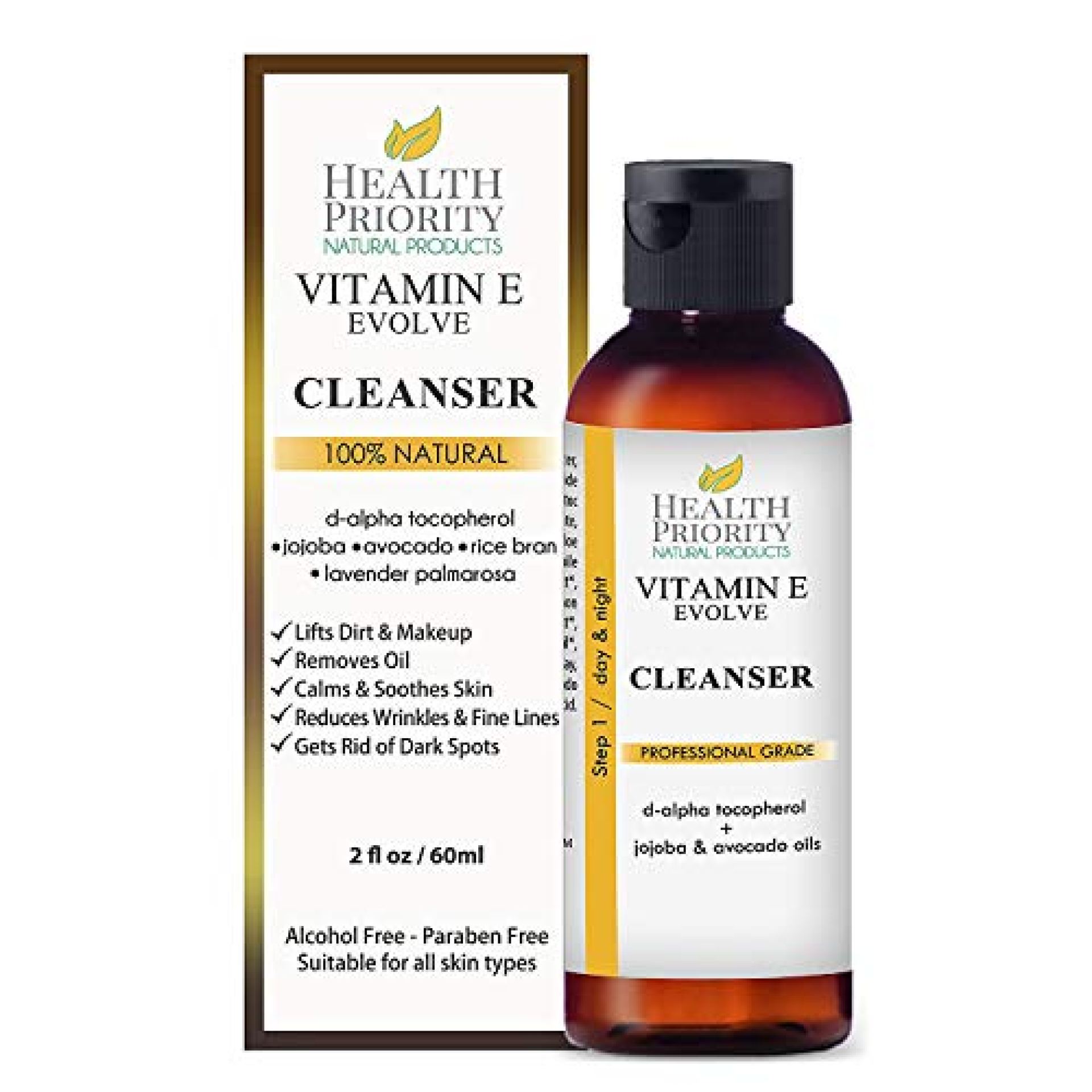 100% Natural Vitamin E Facial Cleanser. Best ever face wash for dry to oily skin. Anti-acne & anti-blemish clearing cleansers better than soap. Pore cleaner and blackhead remover. For women and men. 100% Natural Vitamin E Facial Cleanser. Best ever face wash for dry to oily skin. Anti-acne & anti-blemish clearing cleansers better than soap. Pore cleaner and blackhead remover. For women and men.