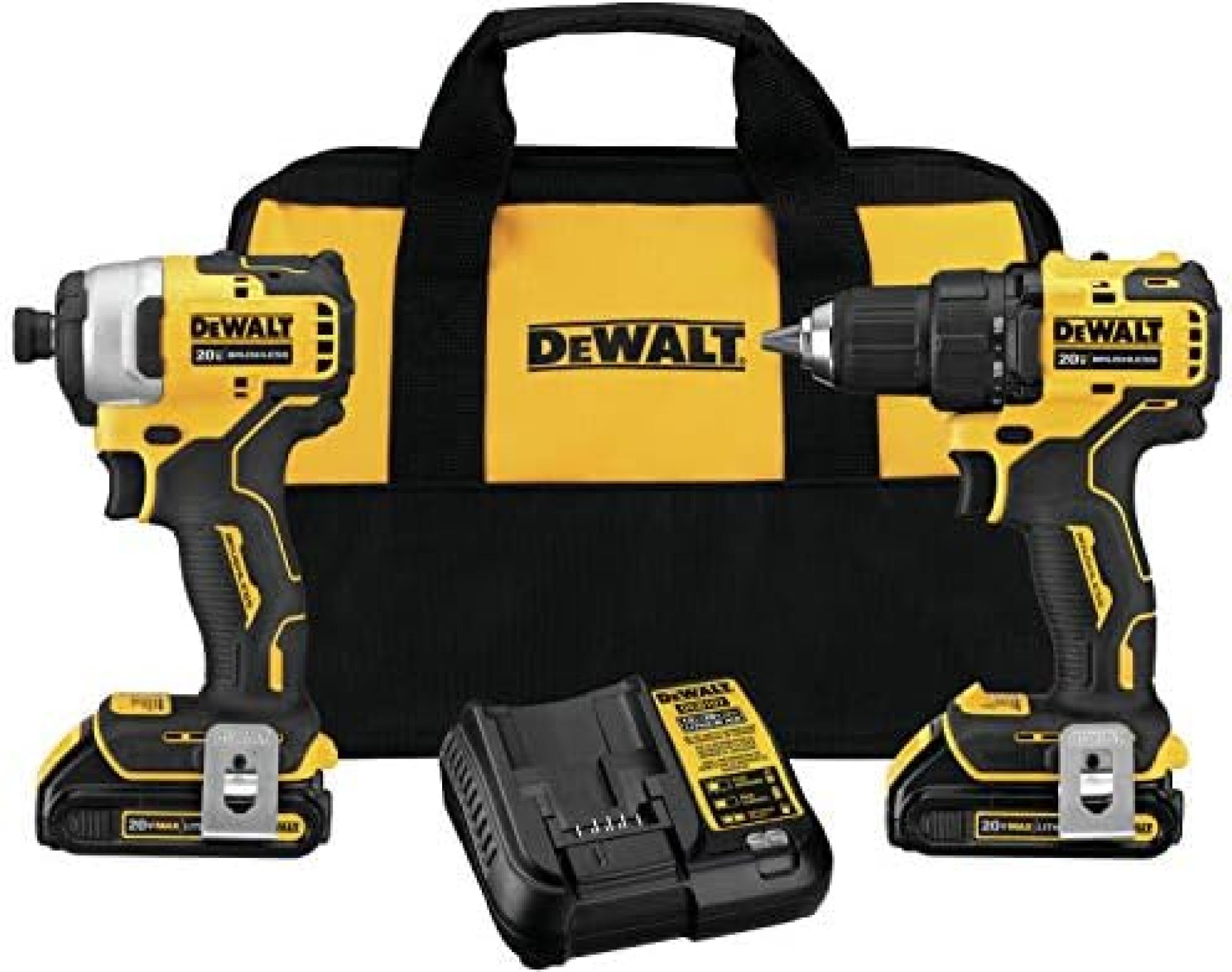 DEWALT ATOMIC 20V MAX Cordless Drill Combo Kit , Compact (DCK278C2) DEWALT ATOMIC 20V MAX Cordless Drill Combo Kit , Compact (DCK278C2)