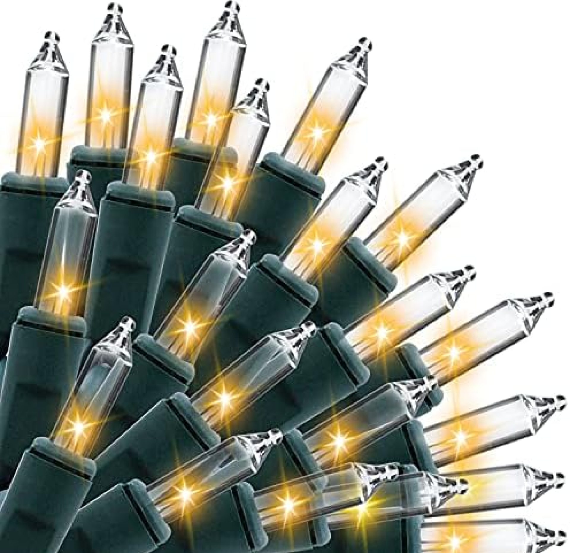 3 Sets of 100 Counts Clear Green Wire Christmas Light, Warm White Lights for Indoor or Outdoor Christmas Decorations 3 Sets of 100 Counts Clear Green Wire Christmas Light, Warm White Lights for Indoor or Outdoor Christmas Decorations