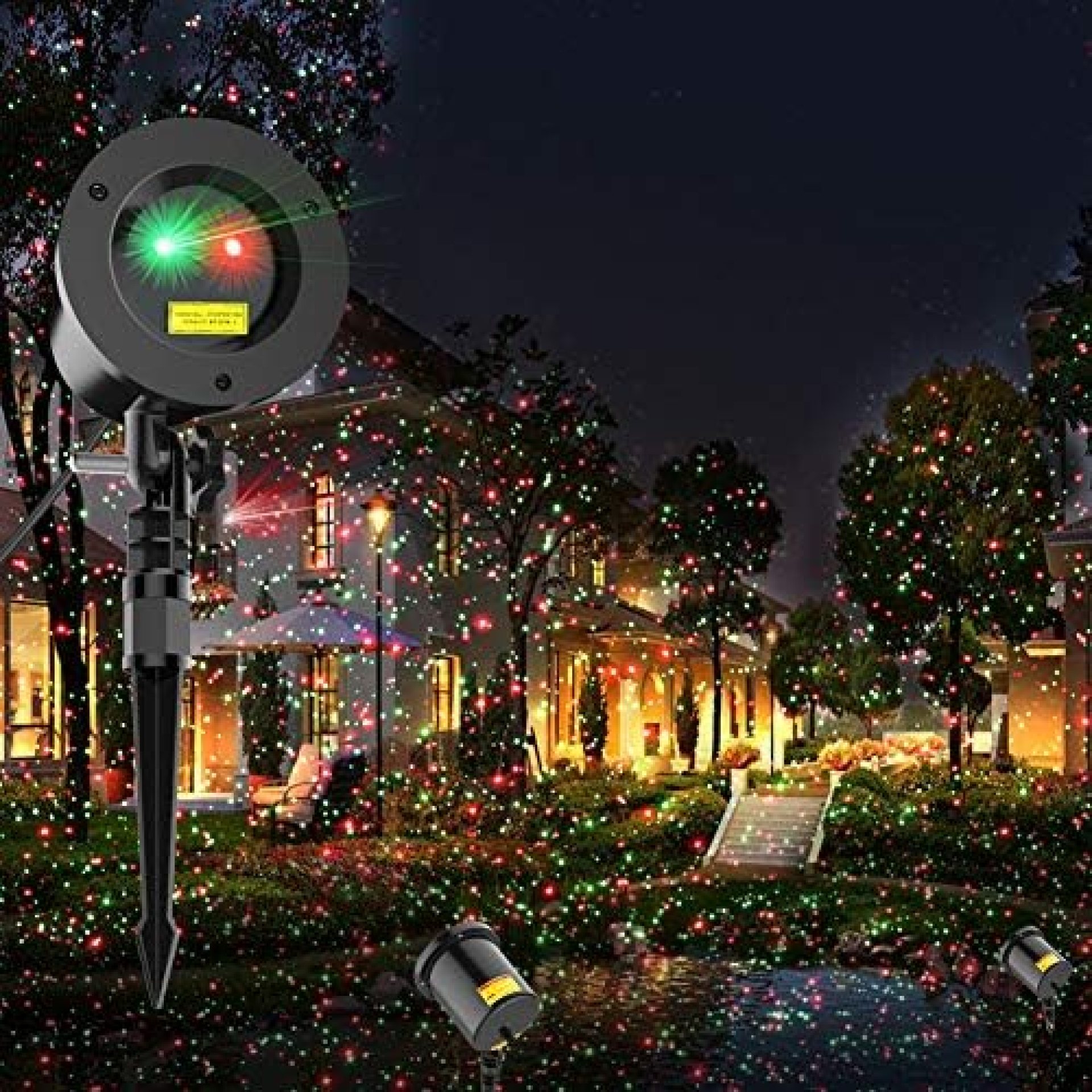 COOWOO Christmas Laser Lights Projector Star Laser Lights Show for Outdoor Decorations Waterproof Landscape Lighting Ornament for Christmas and Holidays COOWOO Christmas Laser Lights Projector Star Laser Lights Show for Outdoor Decorations Waterproof Landscape Lighting Ornament for Christmas and Holidays
