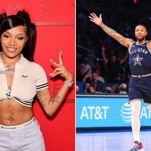 American rapper GloRilla shoots her sH๏τ with Damian Lillard in now-deleted posts after the Milwaukee Bucks guard caught her eye at the NBA All-Star game: ‘I want him’ American rapper GloRilla shoots her sH๏τ with Damian Lillard in now-deleted posts after the Milwaukee Bucks guard caught her eye at the NBA All-Star game: ‘I want him’