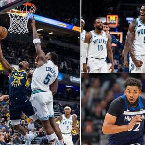 Timberwolves star Anthony Edwards hits his head ON THE RIM as he makes game-saving block vs. Pacers… but Minnesota loses Karl-Anthony Towns to knee surgery for at least four weeks Timberwolves star Anthony Edwards hits his head ON THE RIM as he makes game-saving block vs. Pacers… but Minnesota loses Karl-Anthony Towns to knee surgery for at least four weeks
